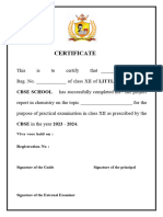 Certificate & Acknowledgement