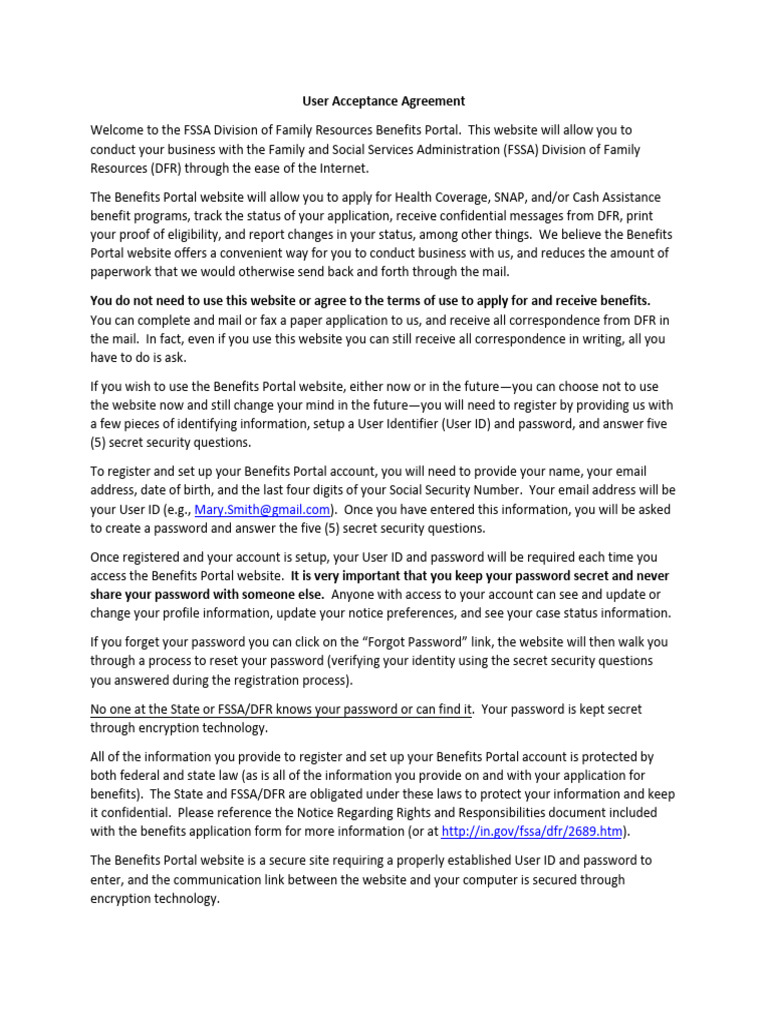 User Acceptance Agreement PDF Password Http Cookie