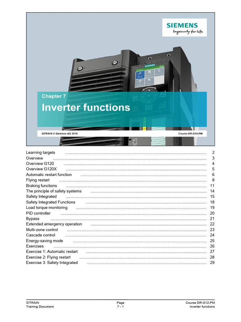 07 Inverter Functions en | PDF | Electric Motor | Power Inverter