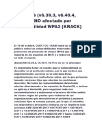 RouterOS (v6.39.3, V6.40.4, V6.41rc) NO Afectado Por Vulnerabilidad WPA2 (KRACK - 050520