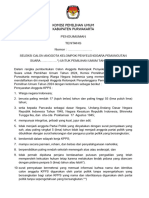 Dokumen Kesekretariatan Untuk KPPS