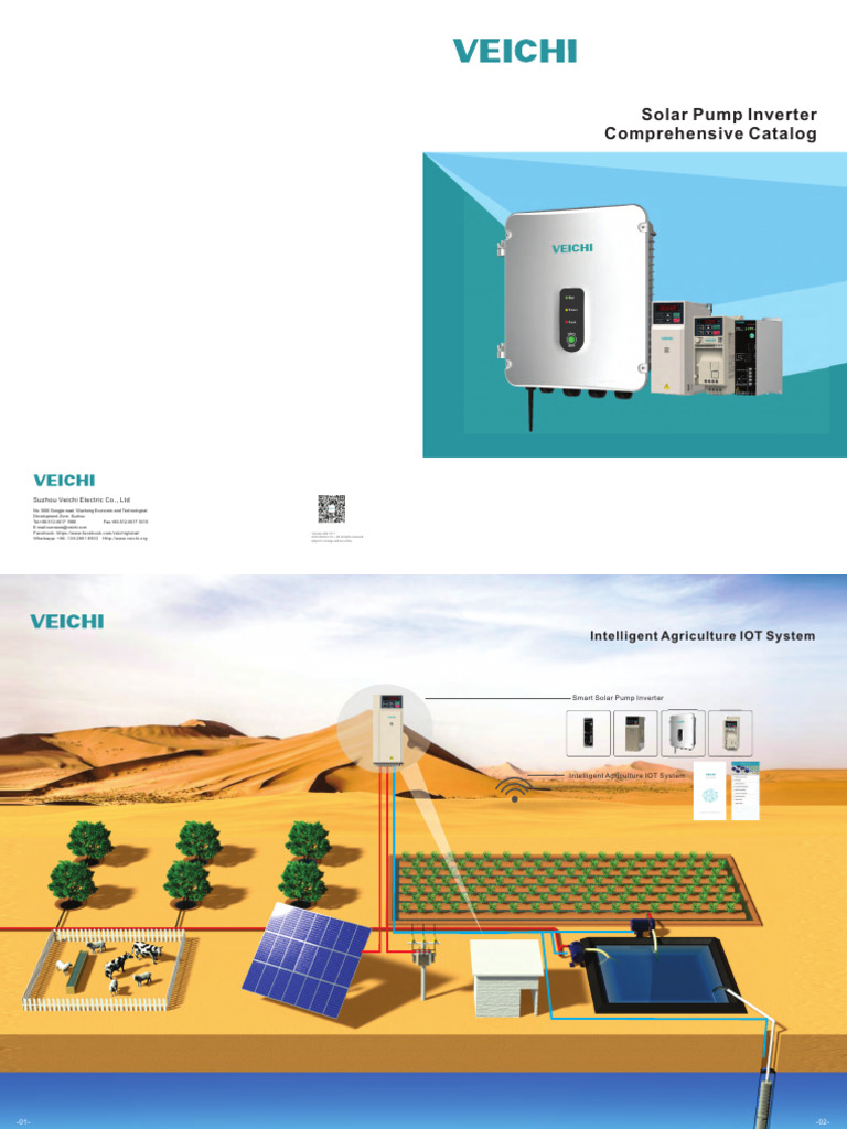 Veichi Solar Pump Inverter Catalog | PDF | Power Inverter | Solar Panel