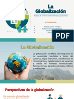 Presentación Globalización Económica Profesional Azul Verde