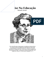 Hanna Arendt Crise Educacao