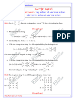 0602 - Bài Tập - Trị Riêng Và Vector Riêng (Lời Giải + Đáp Án)