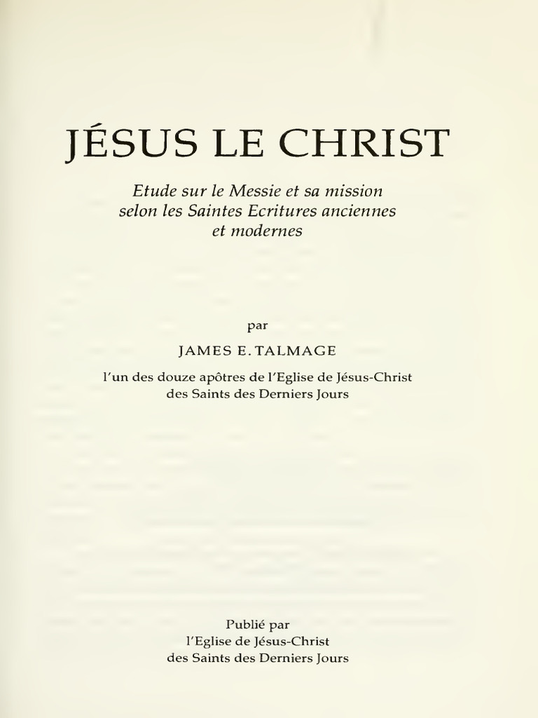 Jesus Le Christ, PDF, Jésus