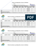 Ficha de Atletismo Llegada