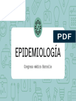 Presentación Epidemiología Medicina Profesional Turquesa