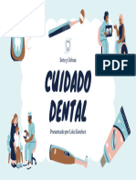 Presentación Salud Cuidado Dental Ilustrado Infantil Azul Claro
