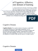 Concept of Cognitive, Affective, Psychomotor Domain-1