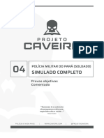 (Comentado) 4º Simulado Soldado PMPA - Projeto Caveira