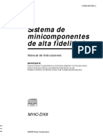 Sistema de Minicomponentes de Alta Fidelidad: Mhc-Dx8