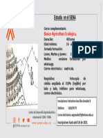 Curso Basico Agricultura Ecologica (Lunes, Martes y Jueves)