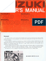 Suzuki B100P Owners Manual