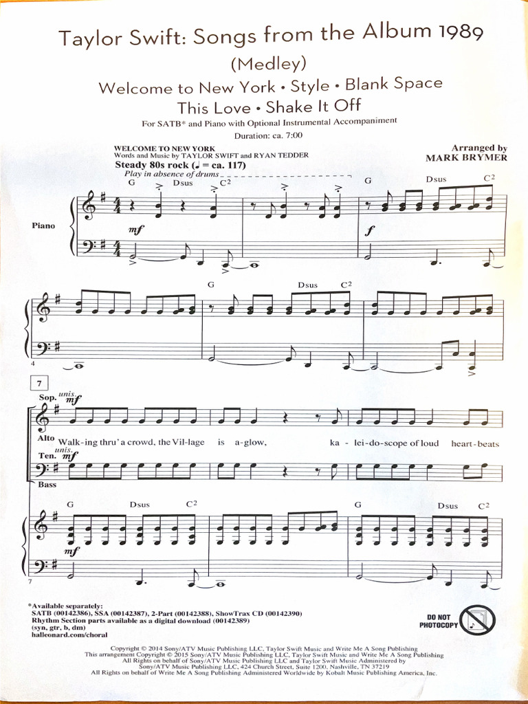 Taylor Swift 1 PDF
