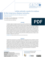 Preparación de Carbón Activado A Partir de Residuos de Zea Mays para Eliminar Tartrazina