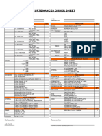 Appurtenance Transfer Sheet