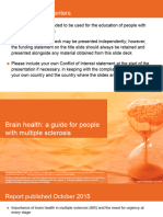 Brain Health A Guide For People With Multiple Sclerosis Slide Deck