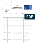 Weekly Schedule 05-11 - DEC