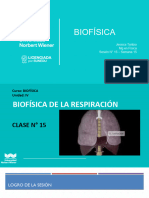 Semana 15 Biofísica de La Respiración