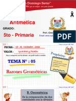 ARIT - 5to - Tema 6 - Razones Gométricas