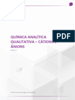 Analitica Qualitativa Cation e Anios