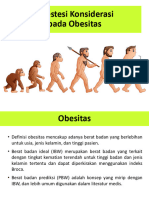 Anestesi Konsiderasi Pada Obesitas