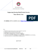 Engineering Drawing Model Exam 2022 - 23