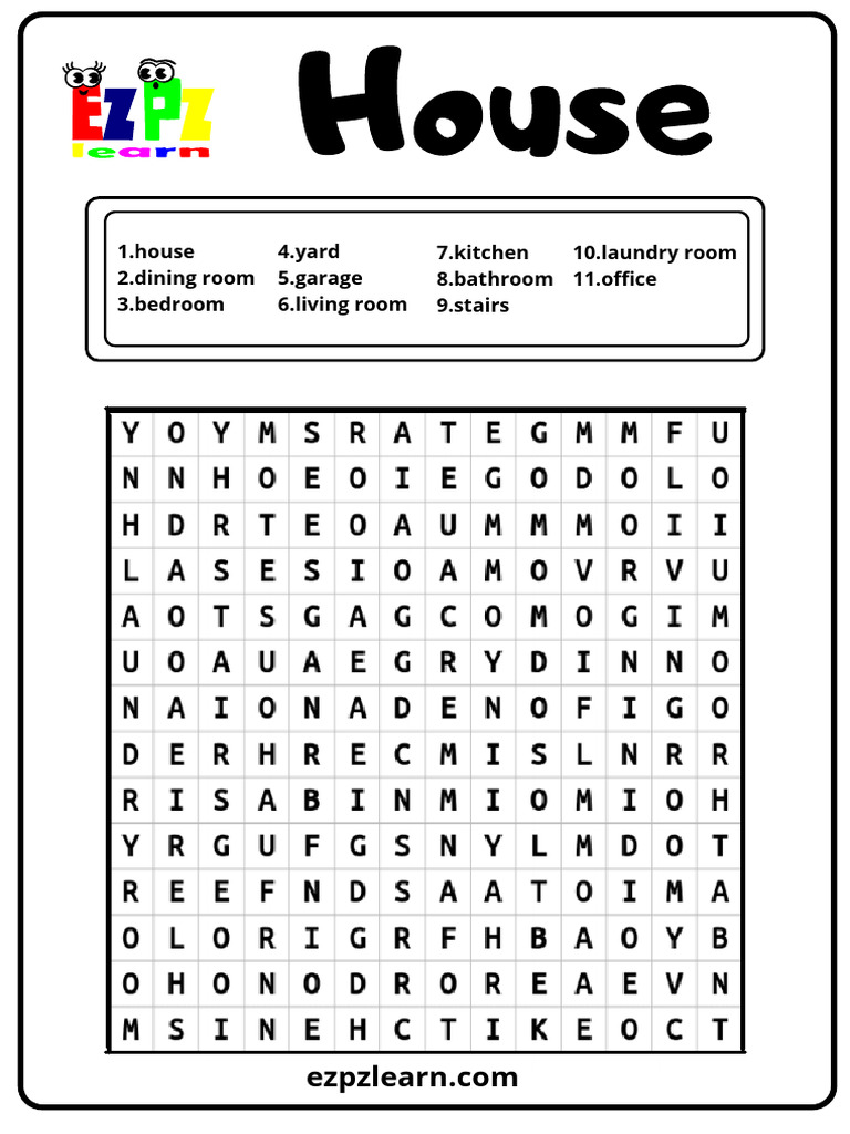 Printable Visual House Rules Printable Word Searches - Vrogu