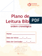 Plano de Leitura Bíblica - Cronológica