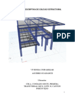 Memoria Estructural Casa Chone