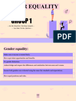 Gender Equality Group 1 Class 10b3