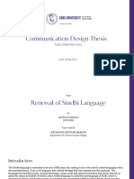 Sindhi Language Renewal PPT 1