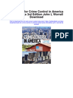 Test Bank For Crime Control in America What Works 3rd Edition John L Worrall Download