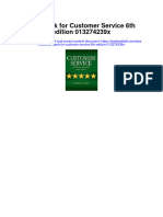 Test Bank For Customer Service 6th Edition 013274239x