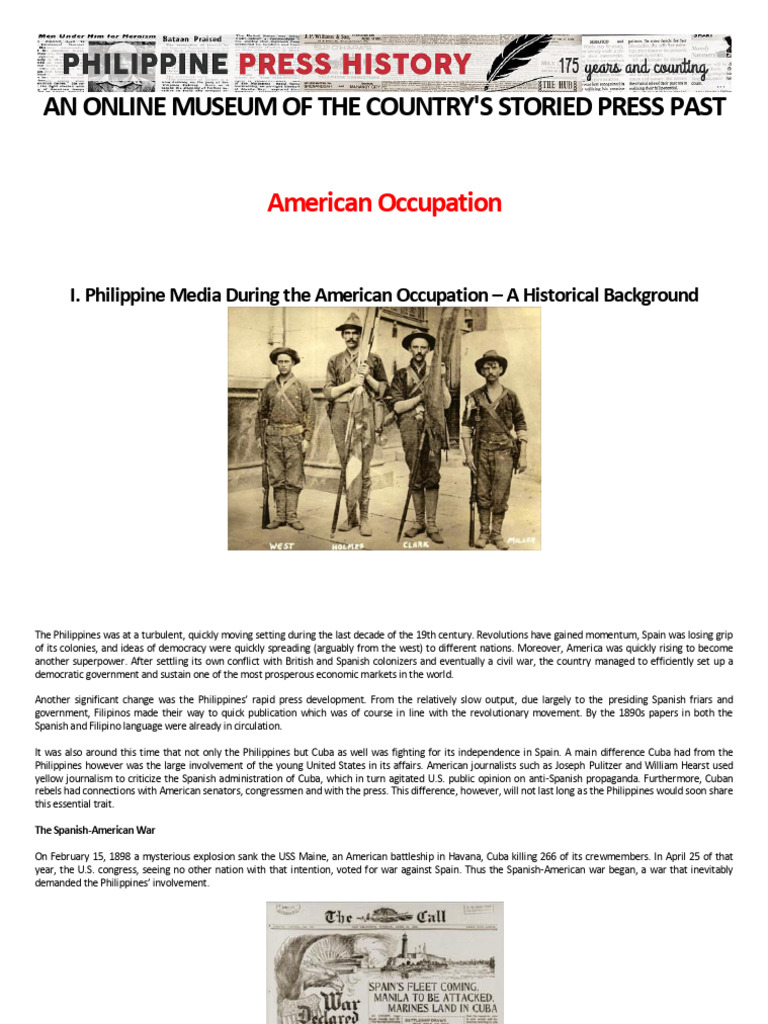 III - American Occupation | PDF | Philippines