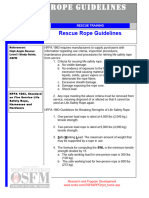 Rescue Rope Guidelines