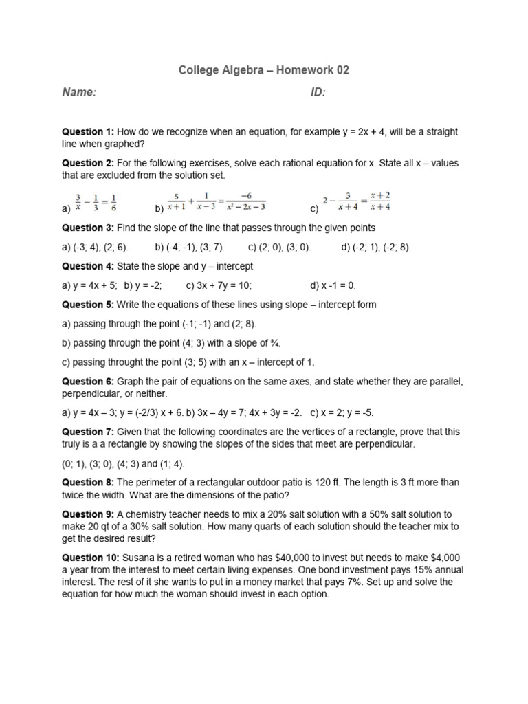 College algebra homework 02 pdf