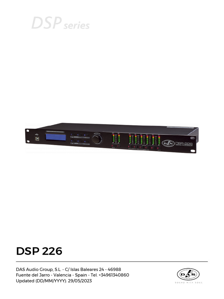 Manual DSP DAS | PDF | Digital Signal Processing
