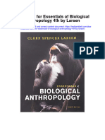 Test Bank For Essentials of Biological Anthropology 4th by Larsen