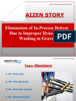 Sai QC Kaizen Story Elimination of Inprocess Defects Due To Improper Dynomill Washing v1