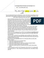 Qur'anic Parenting - Mendidik Generasi Penegak Sholat (Ust. Hakimuddin Salim)