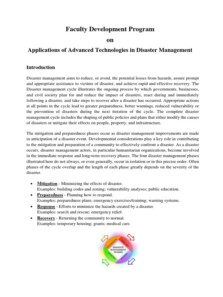Disaster Management Pdf Emergency Management Emergency
