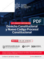 Brochure Diplomado Derecho Constitucional
