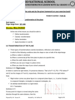 2020 G.C4 Quarter Mathematics Lesson Note For Grade 11: Monday