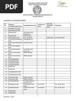 Sports Calendar 2023-24