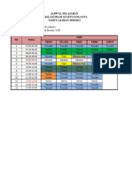 Jadwal Pelajaran Kelas 1 B