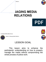 2.2 Managing Media Relations