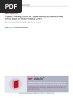 Trajectory Tracking Control For Double-Steering Au