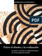 LIBRO-entre El Diseño y La evaluacion-BID - Juan Carlos Cortazar